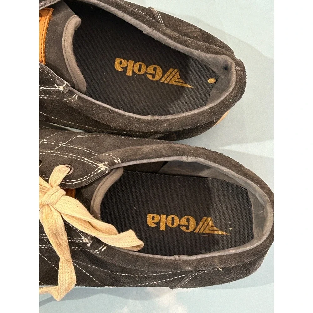 Gola Men's Sz 10‎ Otter Leather Suede Sneakers Blue Casual Shoes Low Top